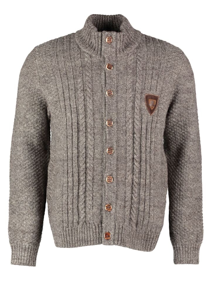

Кардиган OS-Trachten Strickjacke Fenari, темно-коричневый