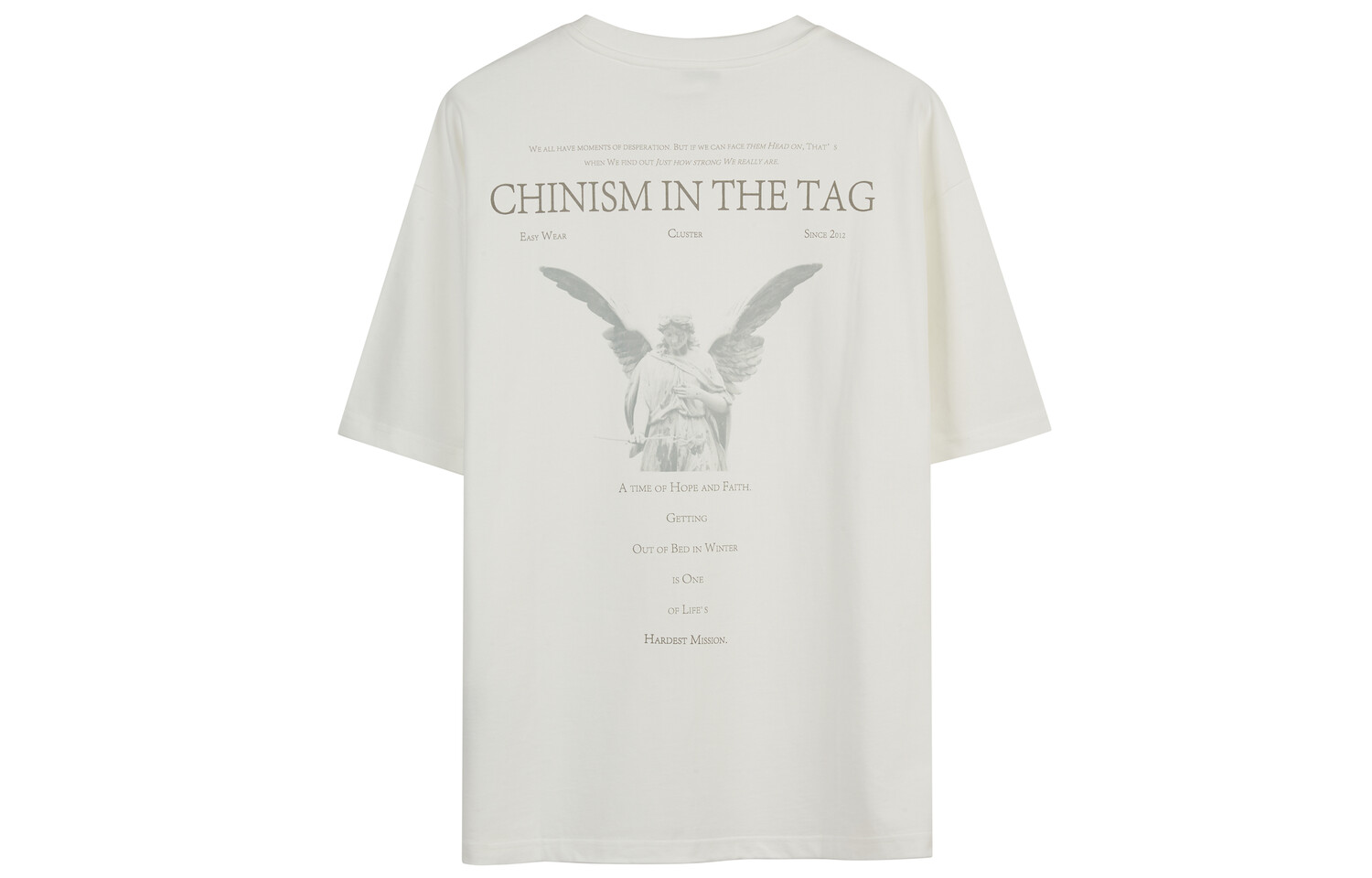 

Футболка унисекс Chinism, кремовый