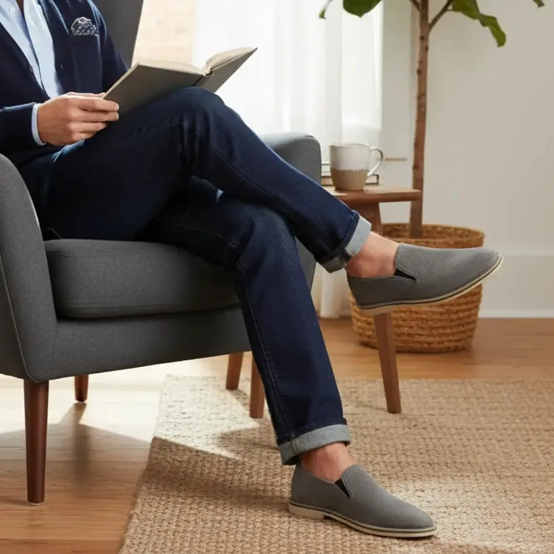 Мужские лоферы Reiman Slip On Loafer, выбеленный дуб MILWAUKEE BOOT CO. — фото 3