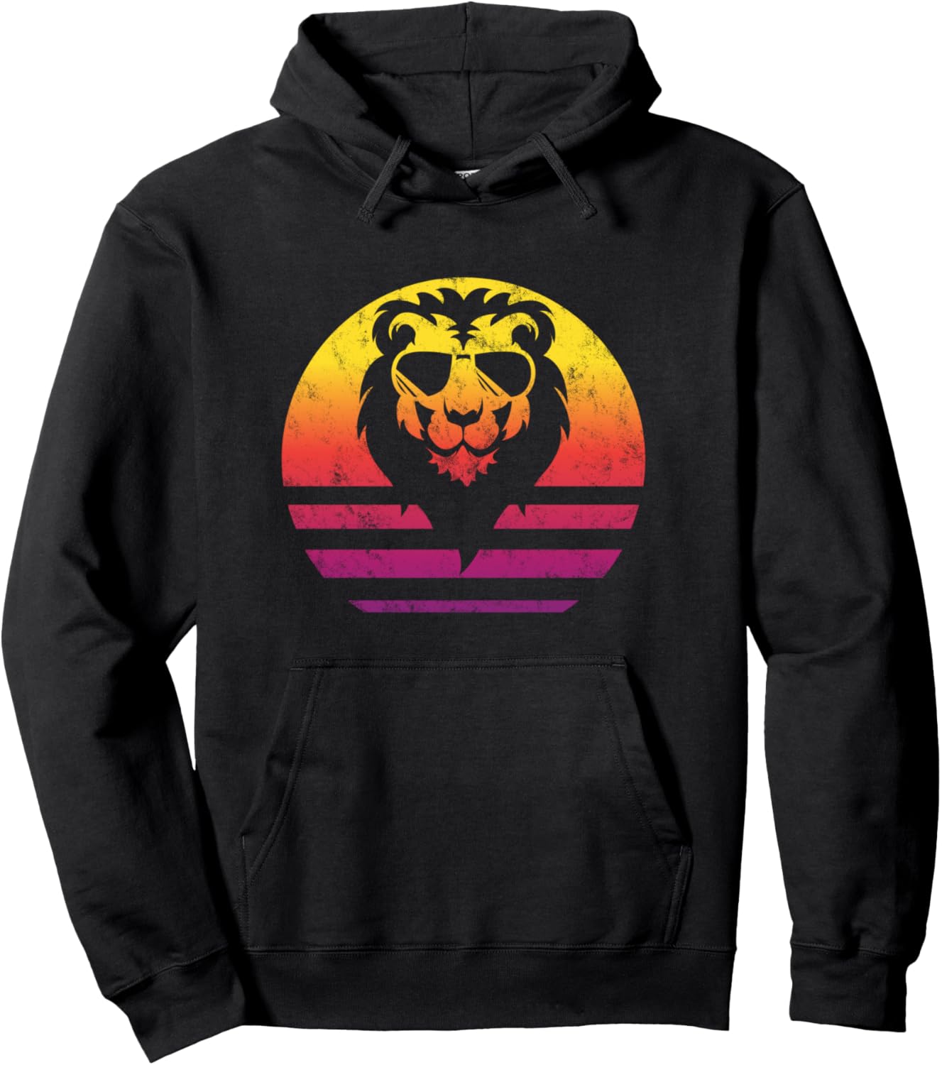 

Худи в винтажном стиле «Лев» в стиле ретро Lion Accessories & Apparel Gifts For Women, Men, And Kids, черный