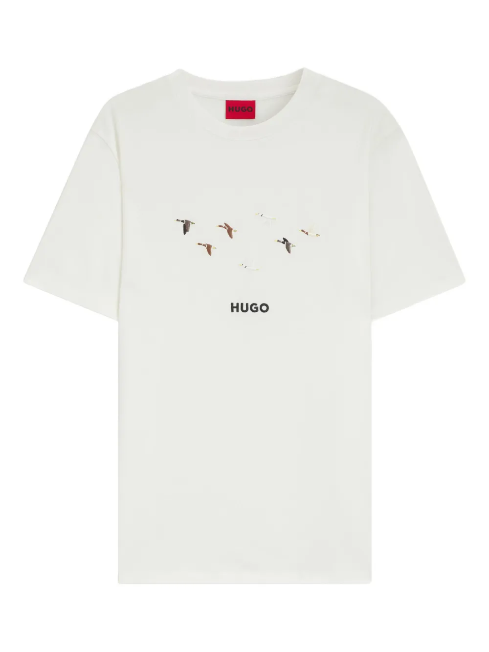 

Футболка с вышивкой HUGO, белый