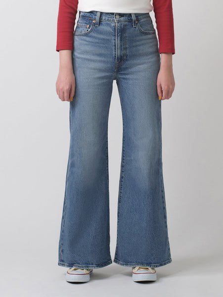 Джинсы RIBCAGE BELLS, средний цвет, индиго Levi's, Medium Indigo - Worn In