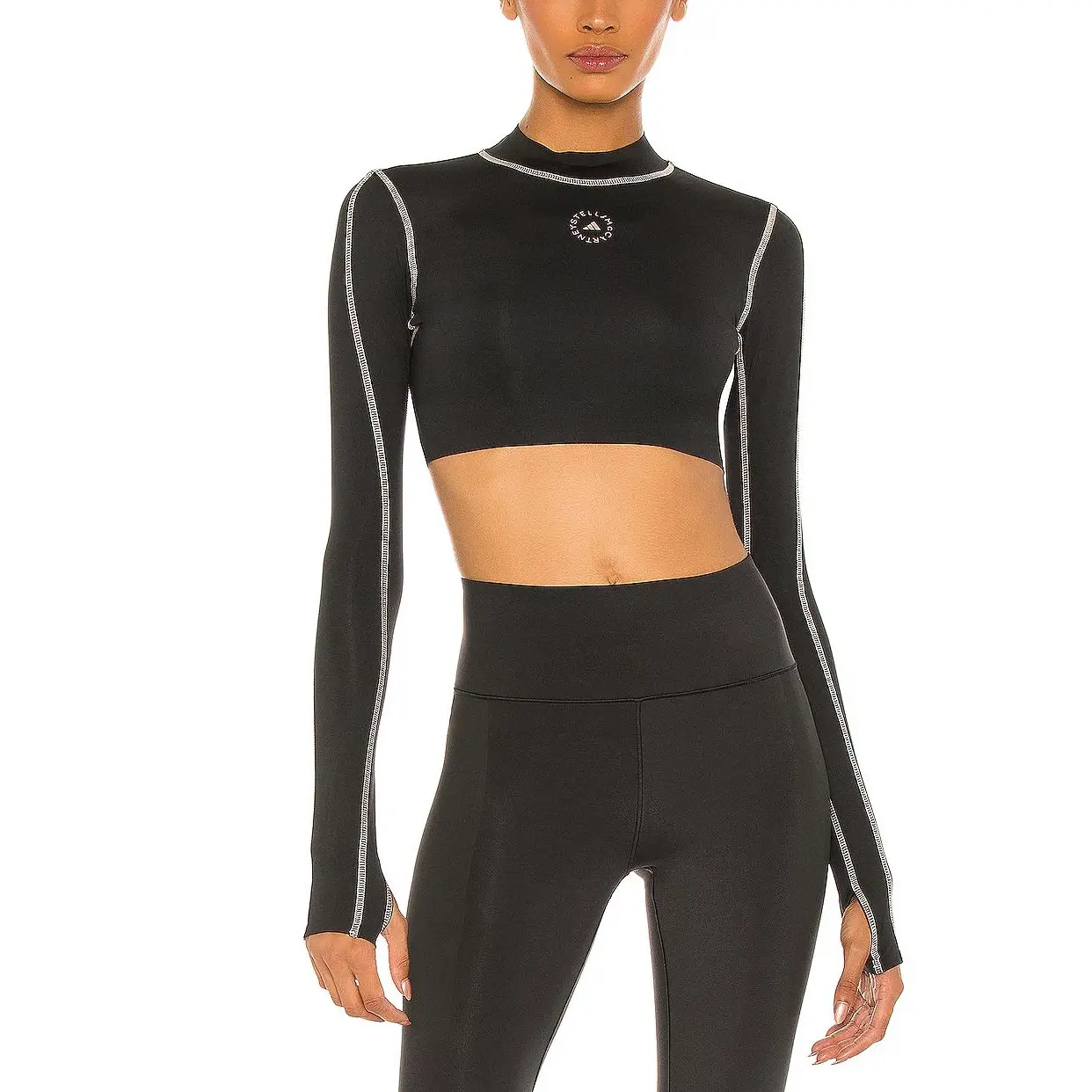 

Стелла Маккартни Кроп-топ Женский Черный Адидас