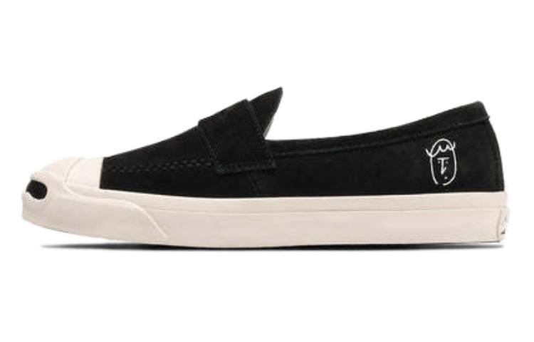 Converse Износостойкие дышащие низкие парусиновые туфли Jack Purcell, унисекс, черные