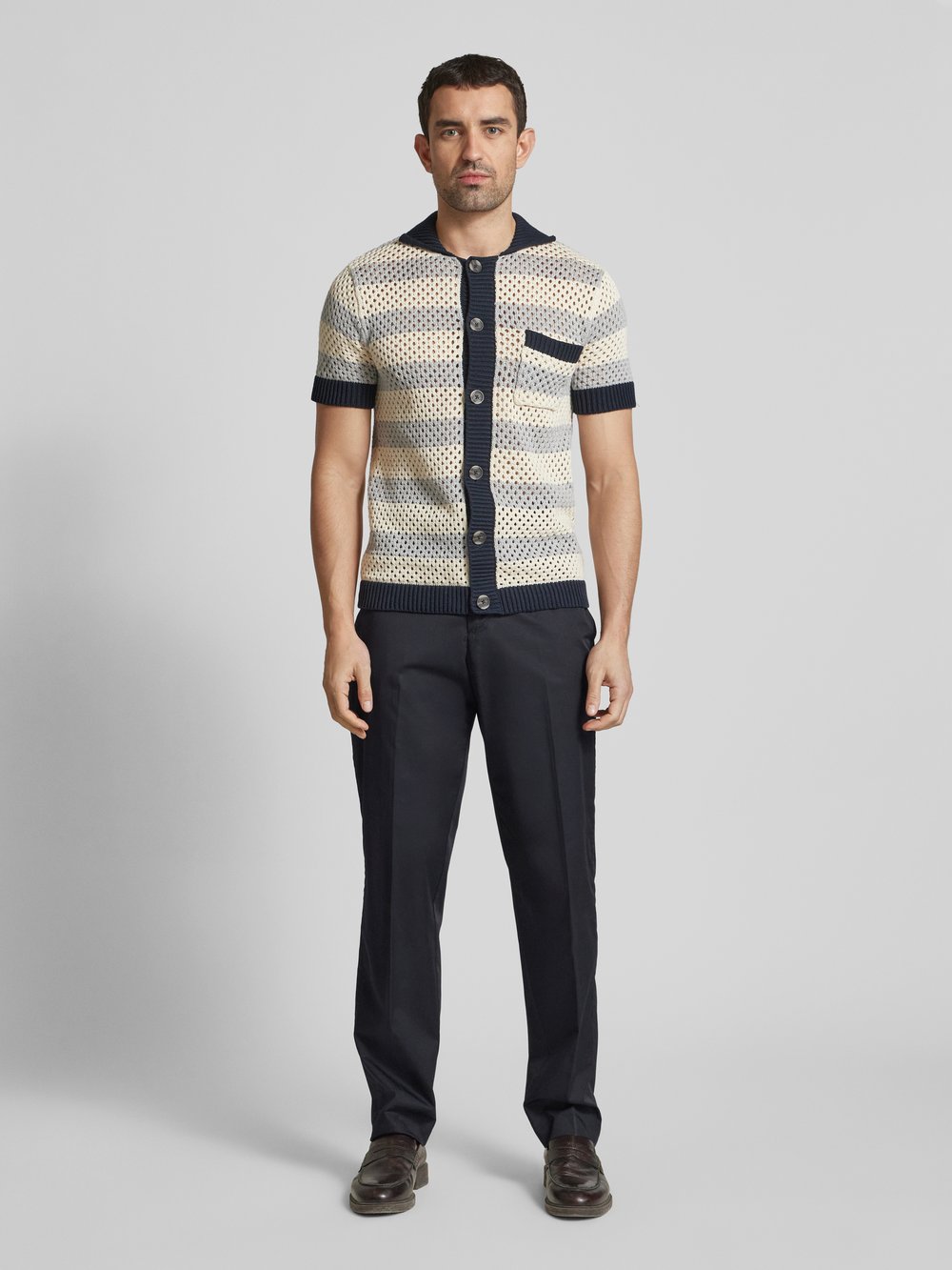 

Брюки прямого кроя с эластичным поясом Emporio Armani