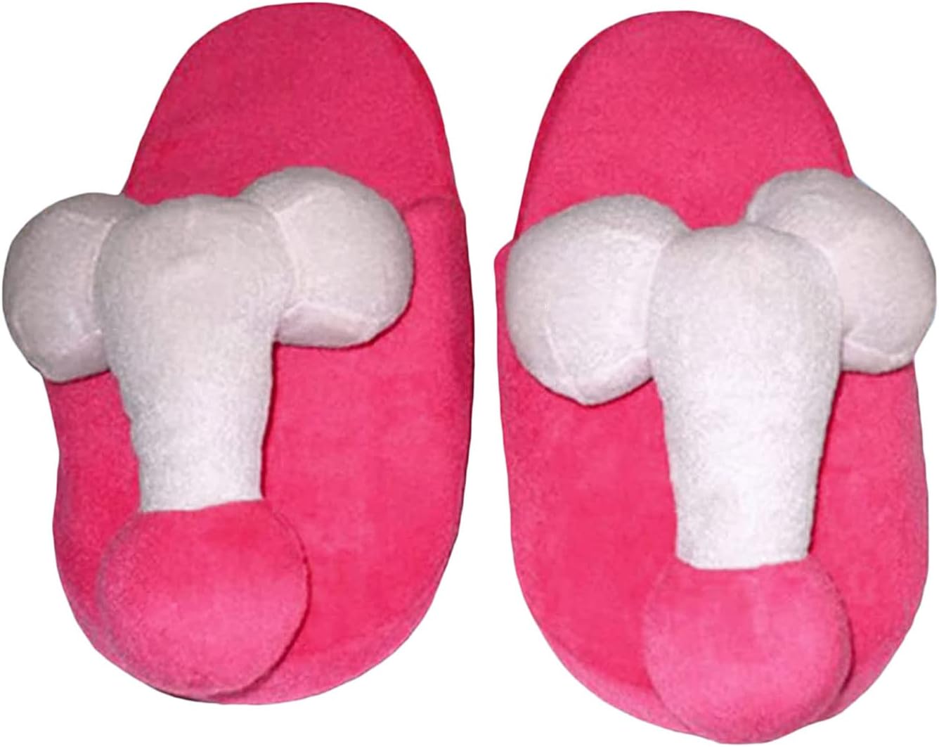 

Забавные тапочки для женщин и мужчин, шуточные подарки, мягкие плюшевые нескользящие зимние меховые сандалии для дома Covvoliy, красный