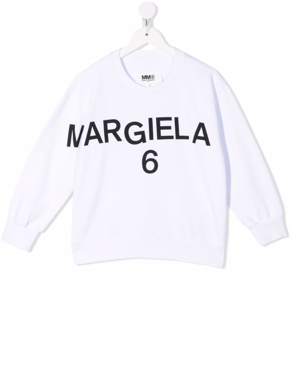 

MM6 Maison Margiela Kids толстовка с логотипом, белый
