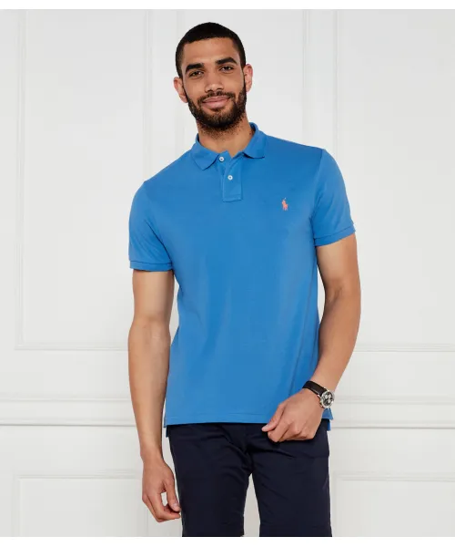

Футболка поло Slim fit Polo Ralph Lauren, синий