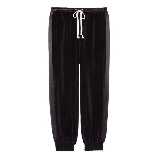 

Брюки side-stripe sweatpants 'black' Gucci, черный