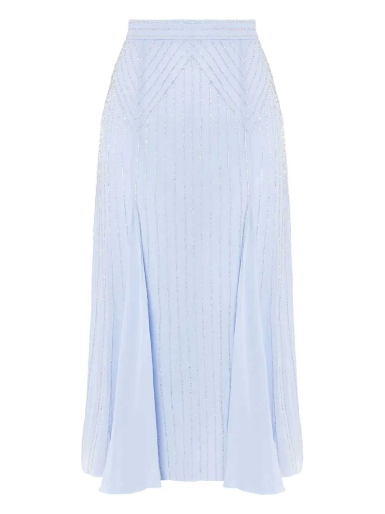 

Temperley London плиссированная юбка миди с бисером, синий