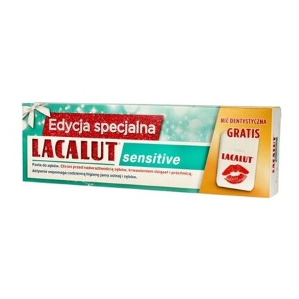 

Зубная паста Lacalut Sensitive 75 мл с зубной нитью, Zdrovit