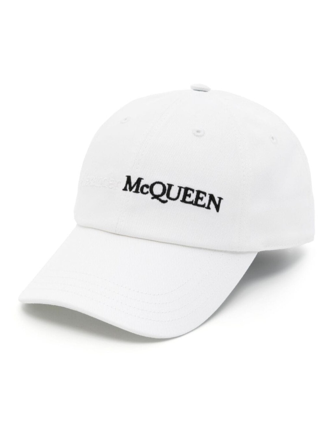 

Alexander McQueen кепка с вышитым логотипом, белый