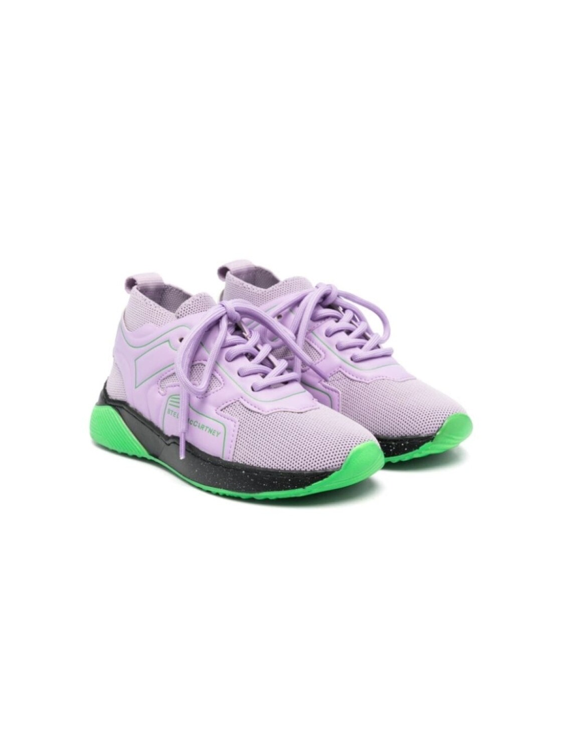 

Stella McCartney Kids кроссовки со вставками, фиолетовый