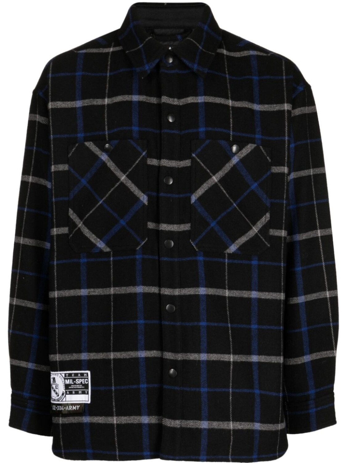 

izzue check-print flannel shirt, разноцветный
