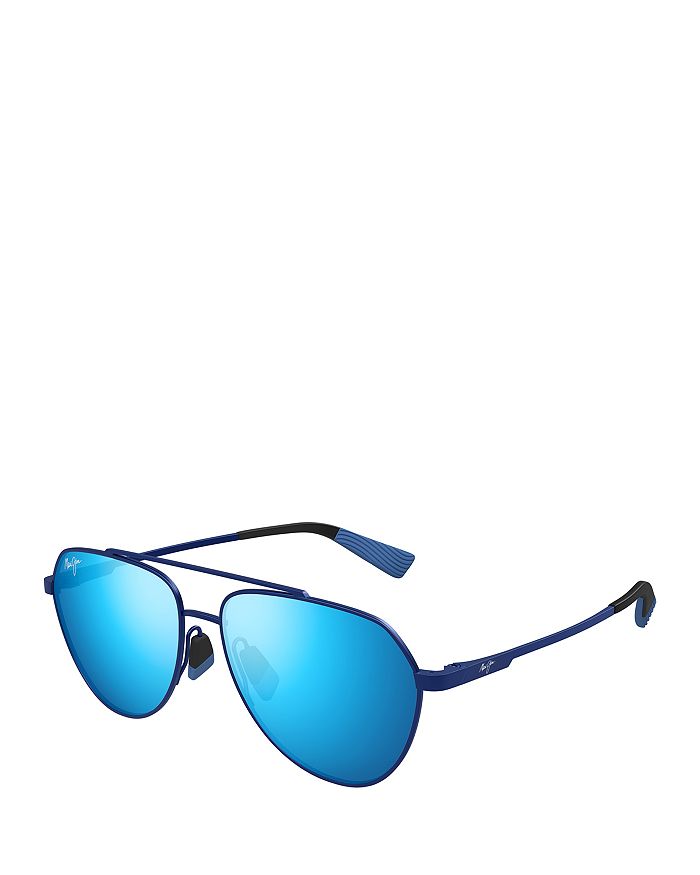 

Солнцезащитные очки Waiwai Teardrop, 59 мм Maui Jim, синий