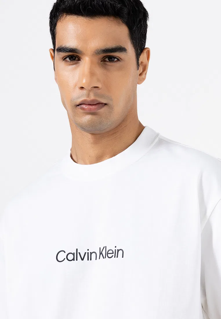 Футболка свободного кроя с логотипом, Calvin Klein Jeans, ярко-белый — фото 3