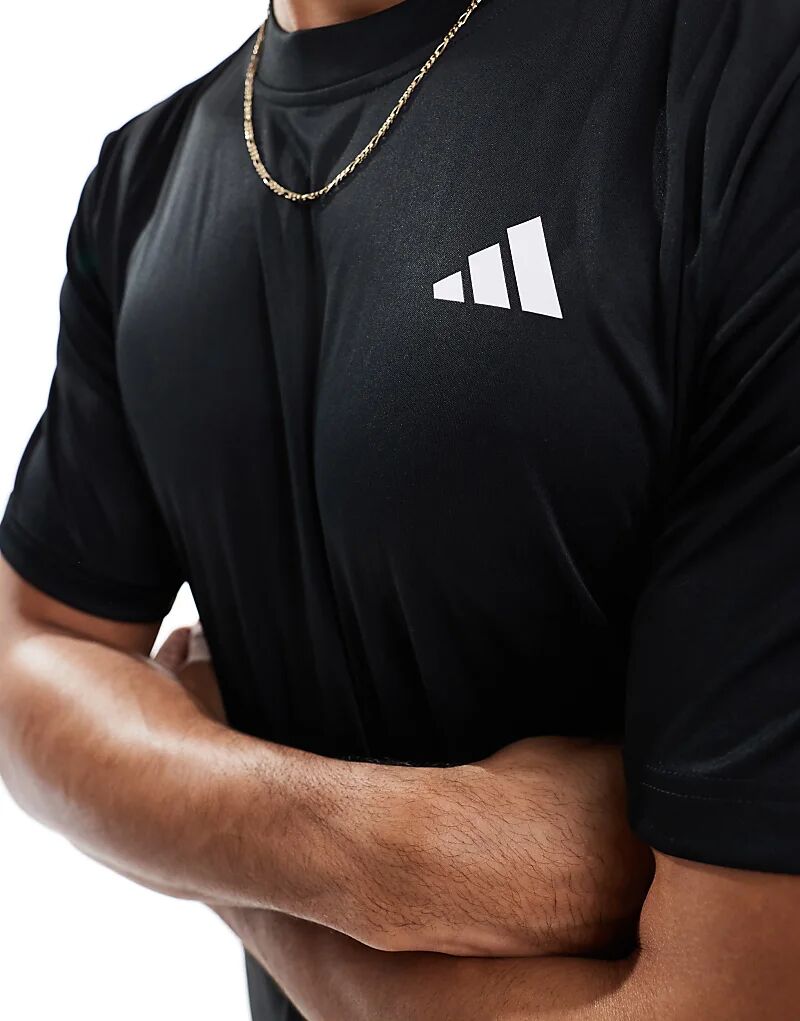Футболка adidas Tennis climacool черного цвета adidas performance — фото 2
