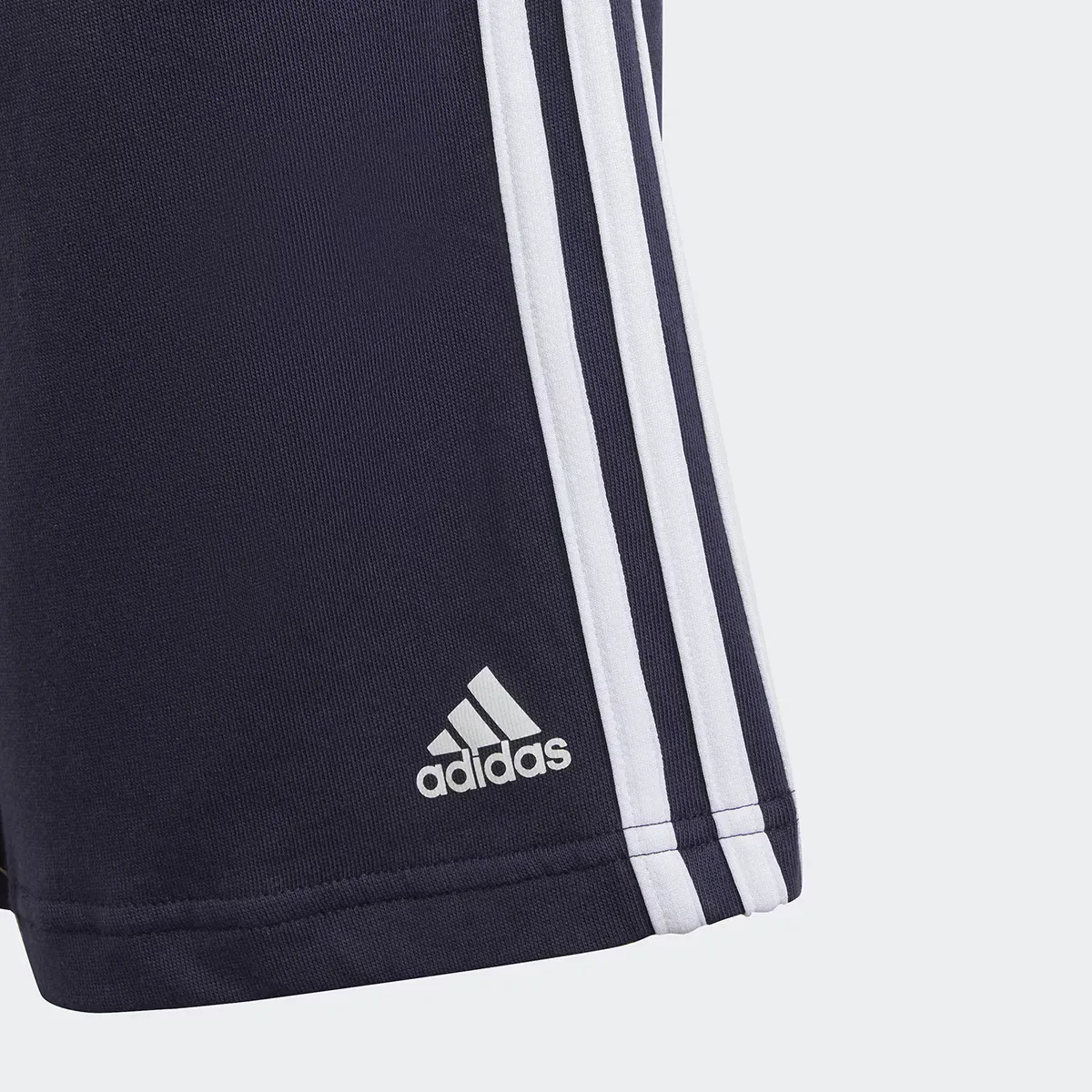 Kids' Essentials Трикотажные шорты Adidas с 3 полосками, тёмно-синий — фото 3