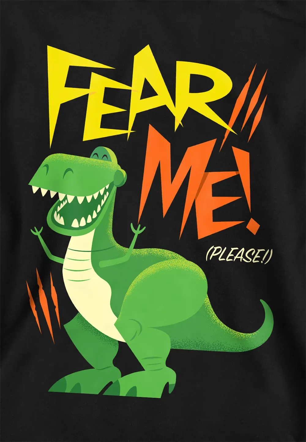Детский худи Disney Rex Fear Me, черный, черный — фото 2