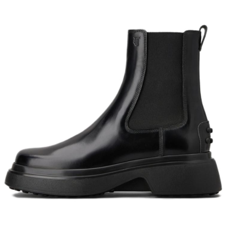 Кожаные ботинки челси женские TOD'S, Black