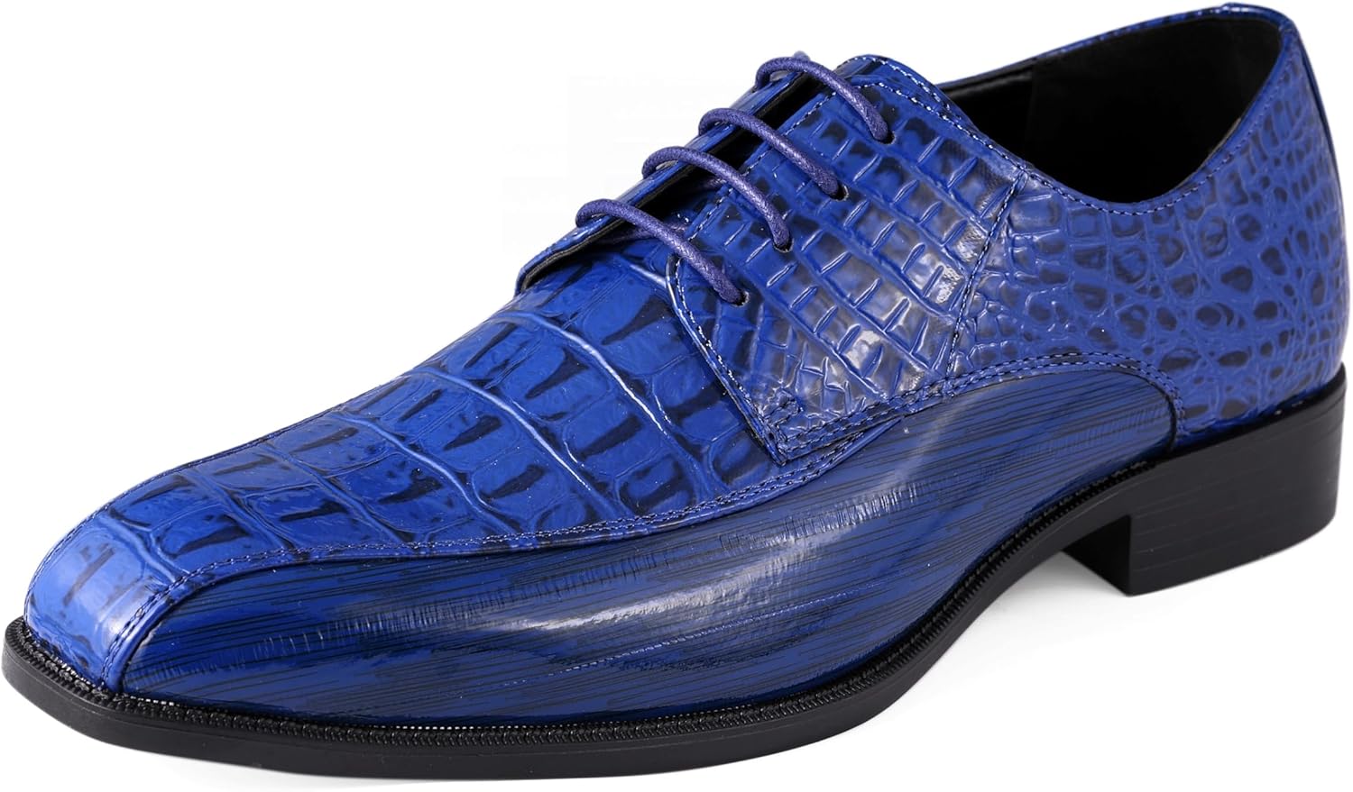 

Мужские классические туфли Amali Harvey Fashion с крокодиловой кожей, синий