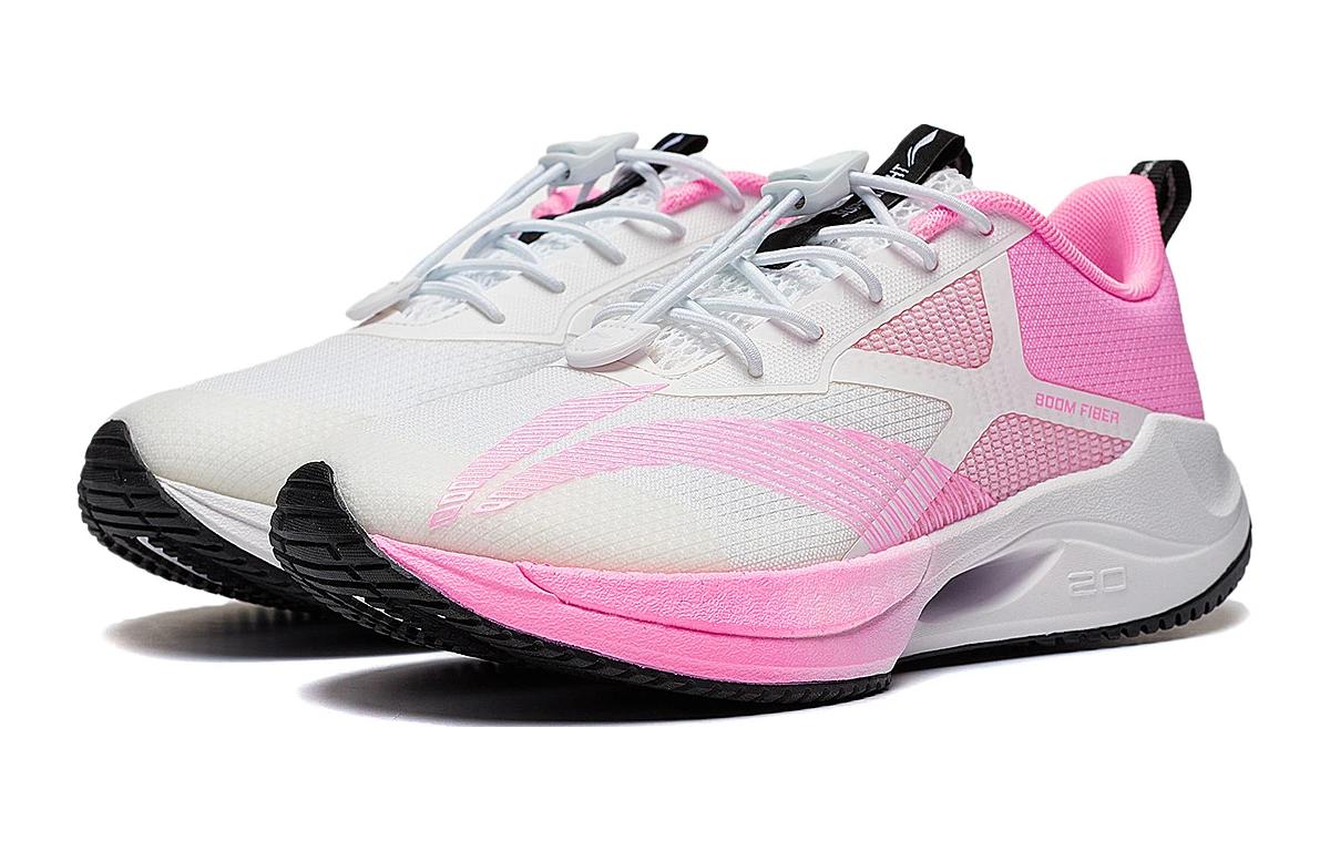 Ультралегкие детские кроссовки YOUNG20 Shock Absorbers Rebound Low Top LINING YOUNG, белый/розовый — фото 3
