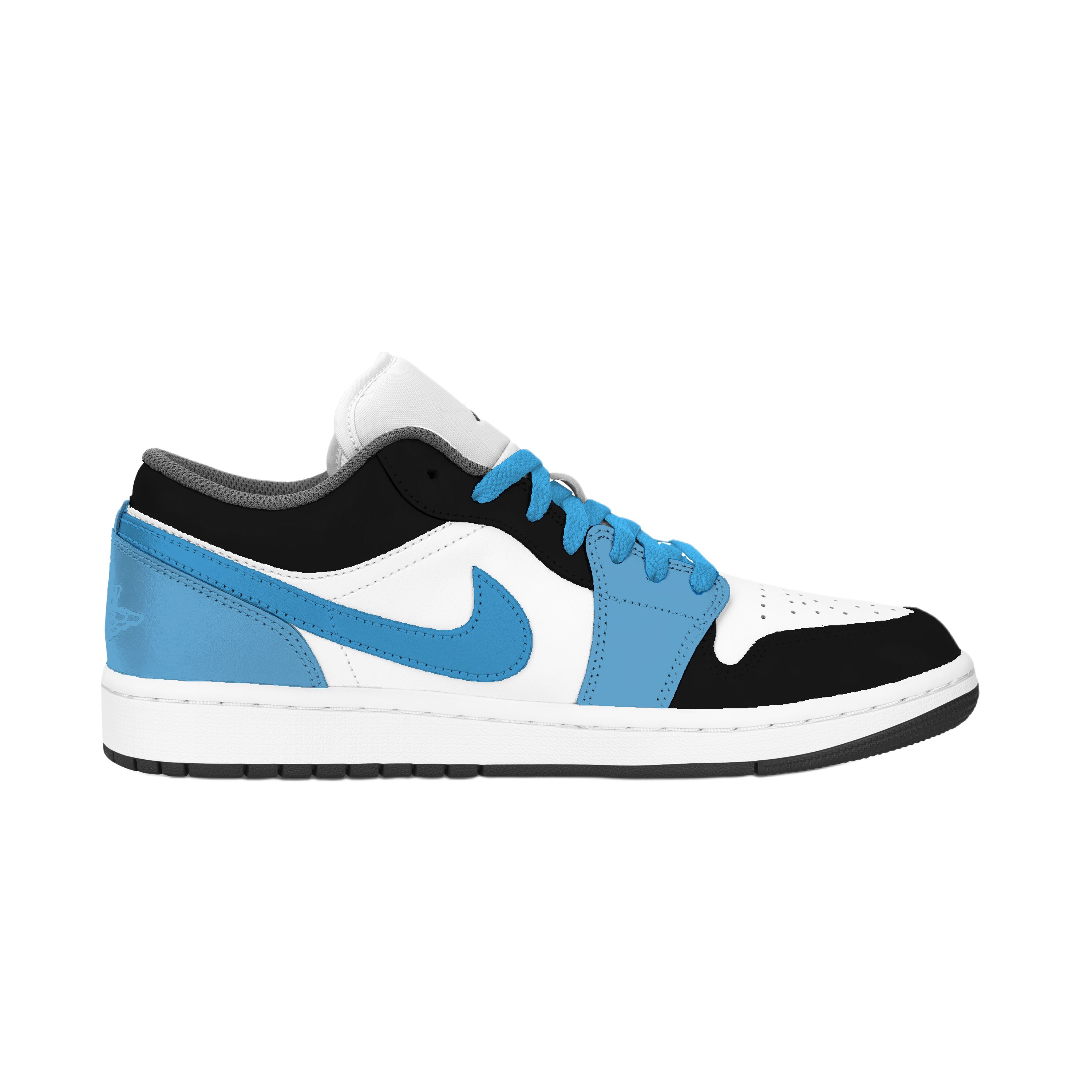 

Кроссовки Air 1 Phantom Shadow Abrasion Resistant низкие винтажные баскетбольные unisex черный белый Jordan, черный синий белый