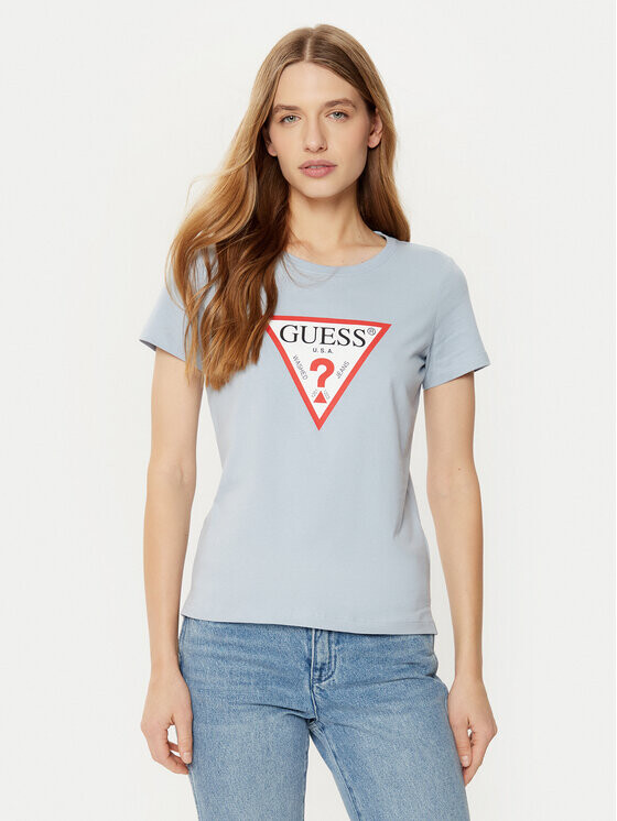 

Футболка узкого кроя Guess, синий