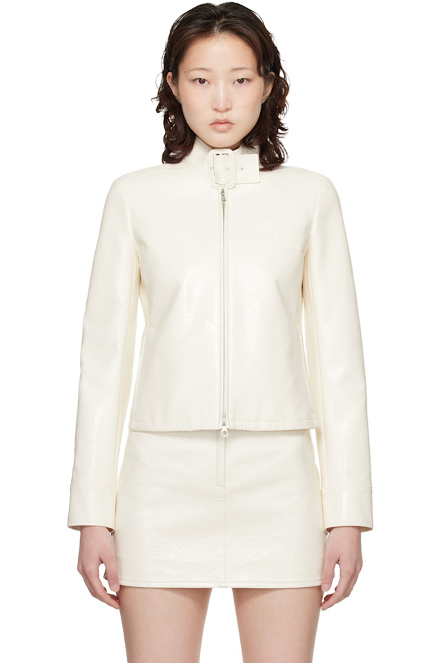 

Courrèges Городская виниловая куртка Off-White