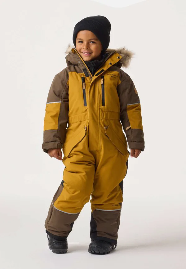 Зимний комбинезон hafjell детский зимний комбинезон Swedemount, Golden Yellow Walnut Brown