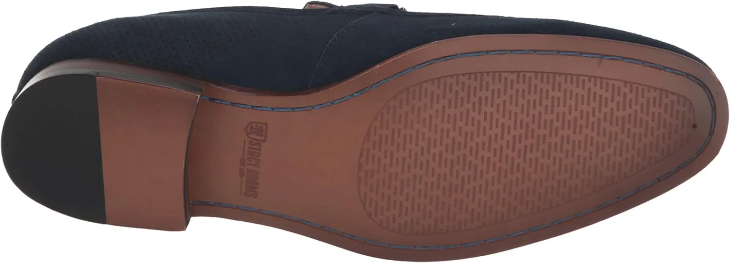 Мужские мокасины Stacy Adams, модель Wydell Moc Toe Bit Slip-On, темно-синий — фото 2