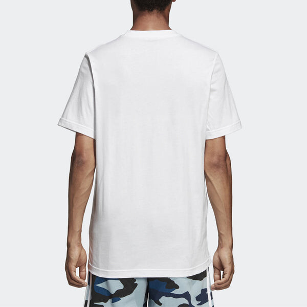 Футболка originals camouflage logo printing short sleeve white Adidas, белый — фото 4