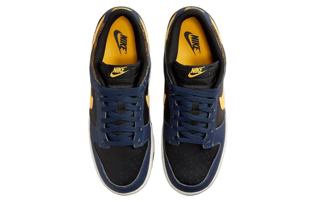 Dunk Low Vintage Michigan Nike, черно-желтая — фото 4