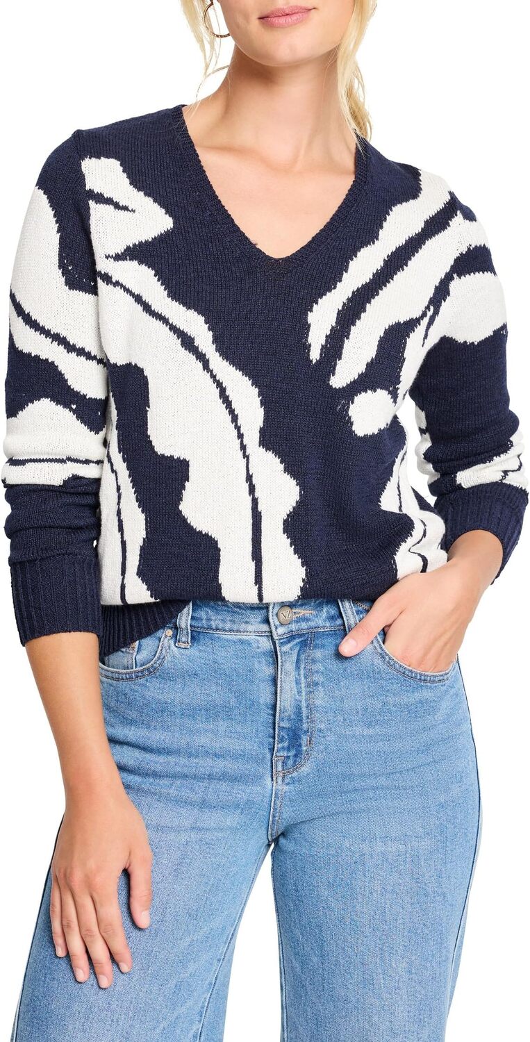 

Свитер NIC+ZOE Shadow Reef Sweater, Indigo Multi