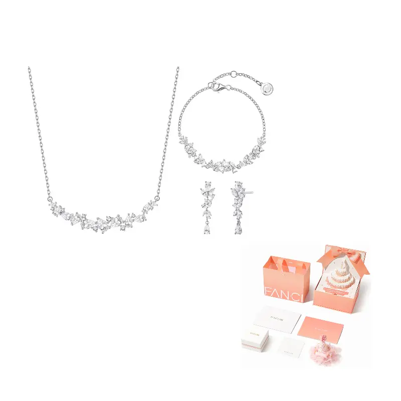 

FANCI Кулон из стерлингового серебра 925 пробы с цветком глицинии серии Wisteria Flower