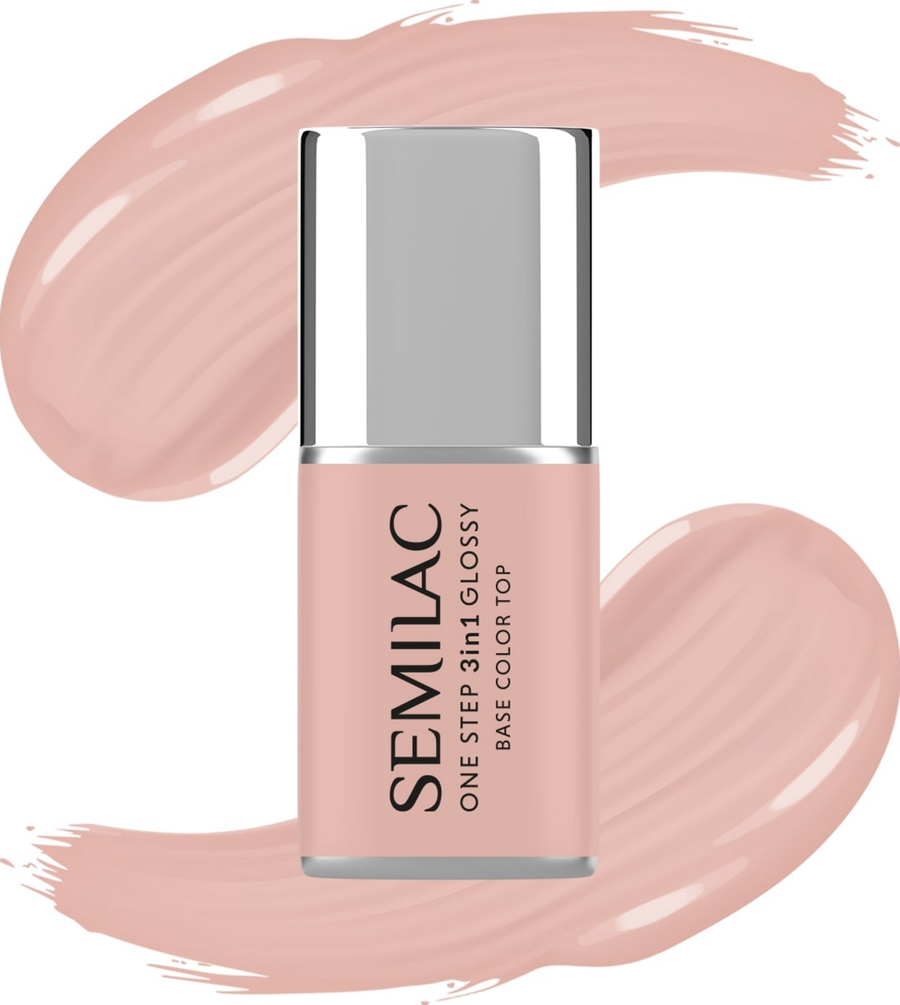 

УФ-лак для ногтей Semilac 3n1 UV-Nagellack Glossy Light Peach