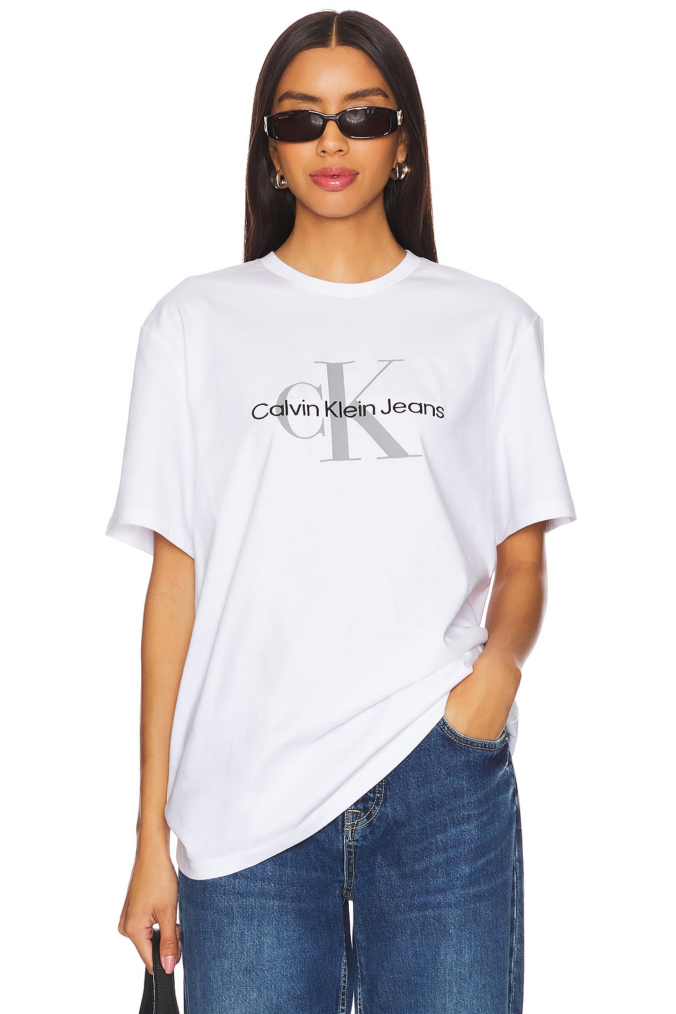 

Футболка с коротким рукавом и монологом героя Calvin Klein, белый