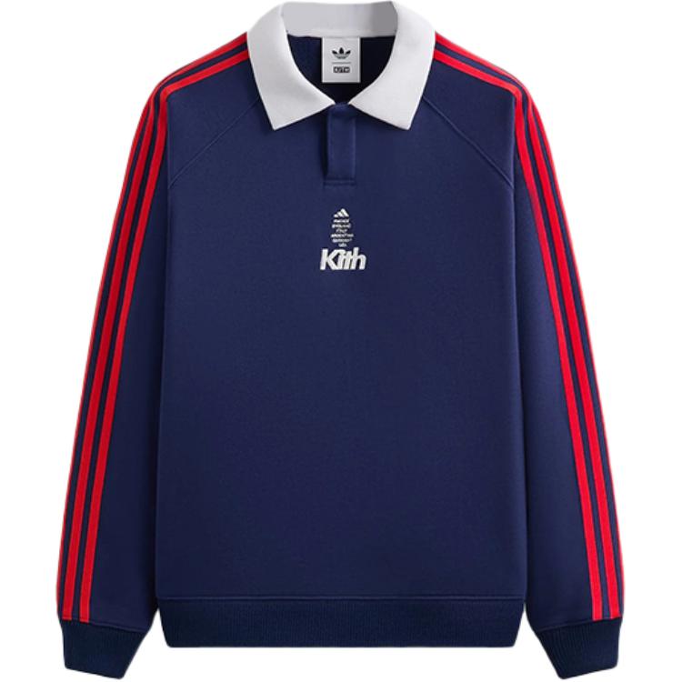 

Футбольный пуловер Kith X Adidas Adidas Originals, синий