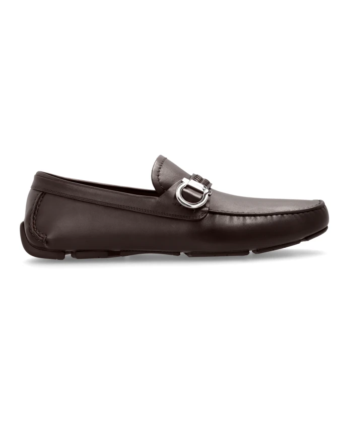 

Кожаные туфли калипсо Salvatore Ferragamo, коричневый