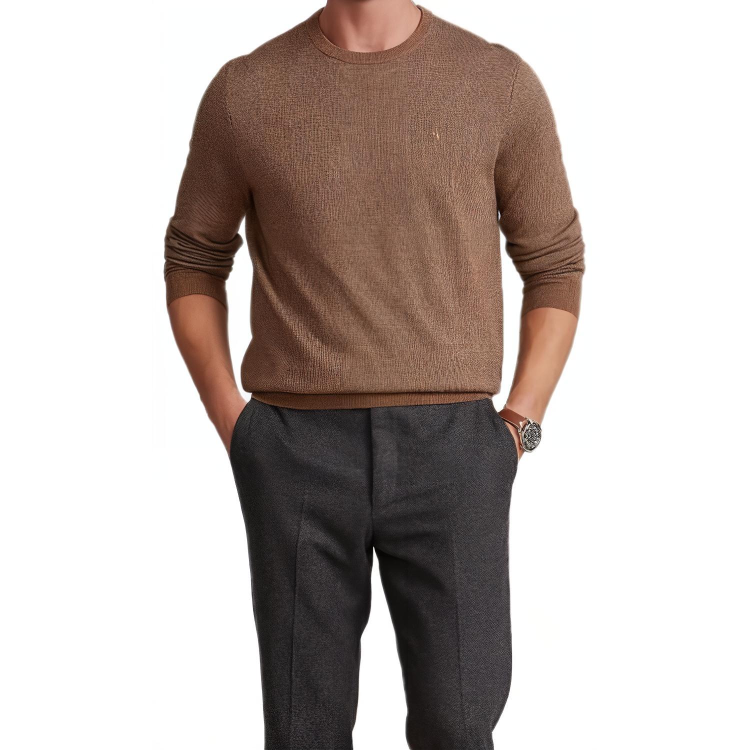 Polo Ralph Lauren Свитер мужской dark camel — фото 4