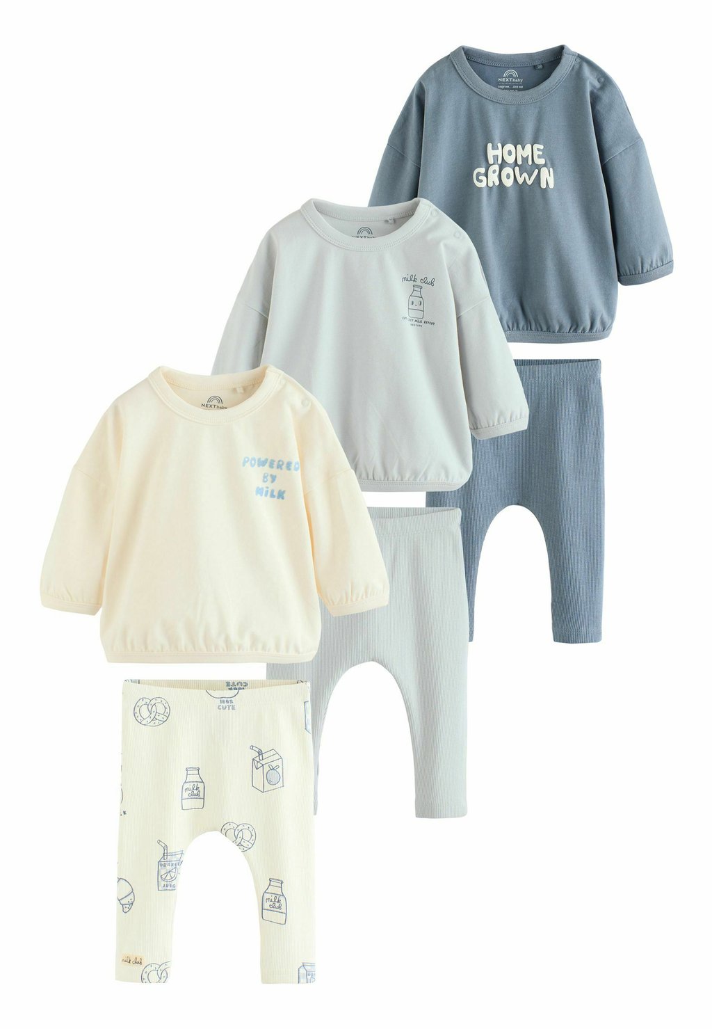 

Футболка с длинным рукавом SET 6 PACK REGULAR FIT Next, синий
