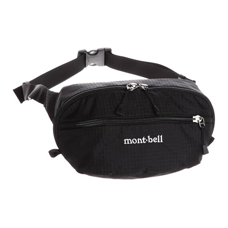 

MONTBELL Нейлоновый поясной рюкзак средний унисекс черный, Black