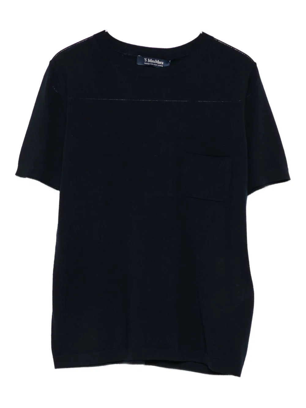 

Шерстяная футболка 'S Max Mara, синий