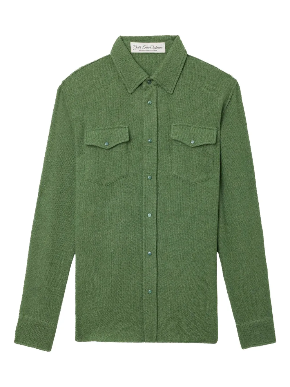 

Кашемировая рубашка GOD'S TRUE CASHMERE, зеленый