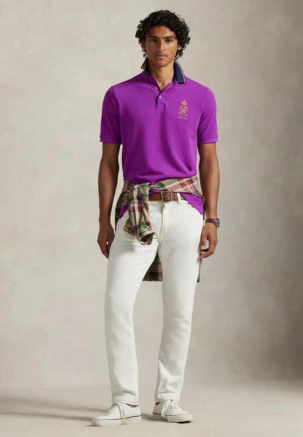 Классическая рубашка поло с гербом Polo Ralph Lauren, Purple Dawn — фото 2