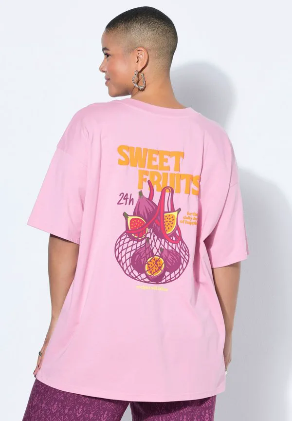 

Футболка с принтом фруктов Studio Untold, Matte Pink, Розовый, Футболка с принтом фруктов Studio Untold, Matte Pink