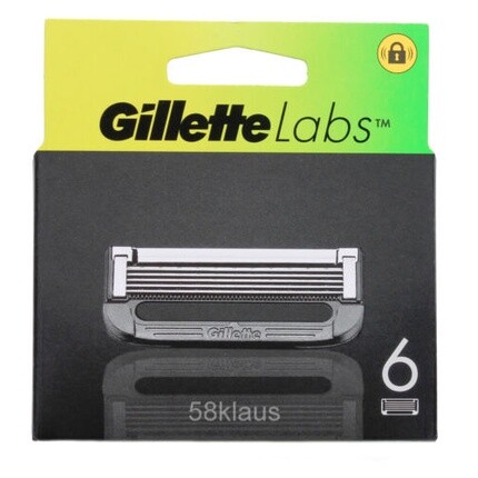 Стержни для лезвий Gillettelabs, 6 лезвий, Gillette — фото 3