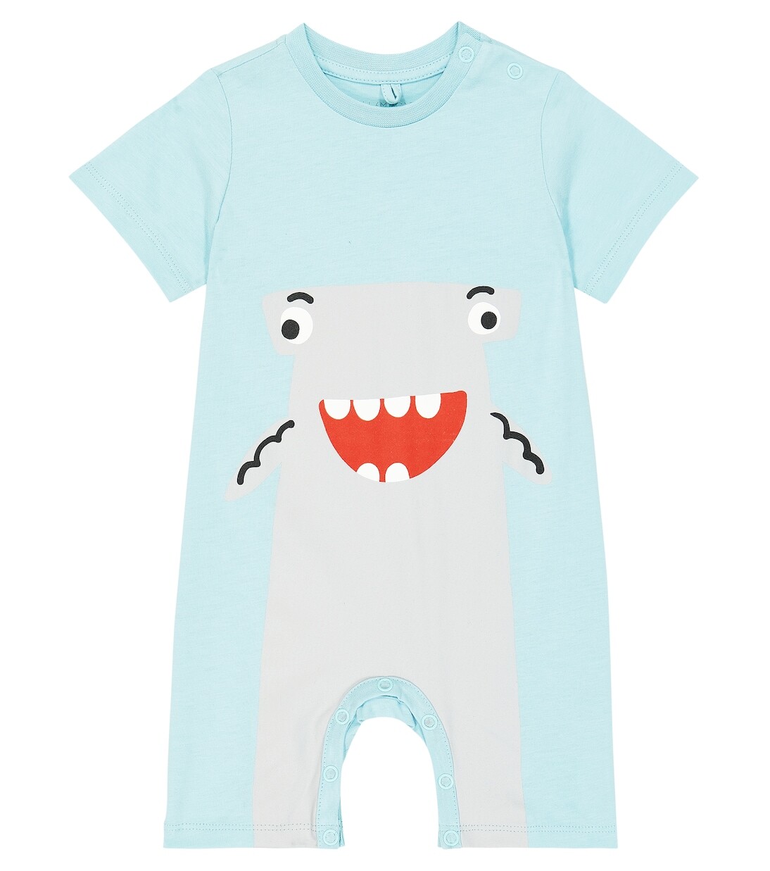 

Хлопковый комбинезон с детским принтом Stella Mccartney Kids, синий