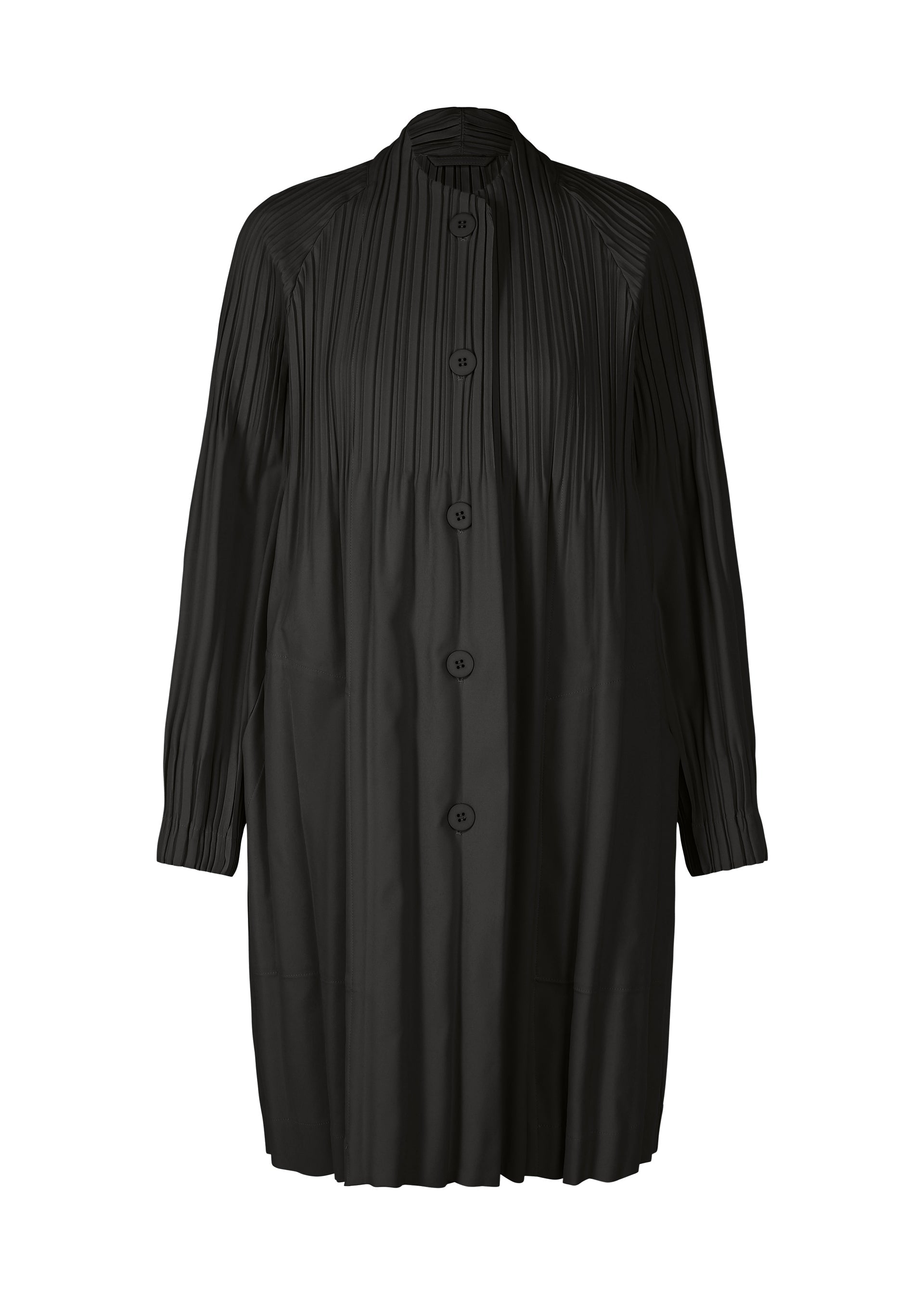 

Пальто smooth coat Pleats Please Issey Miyake, черный