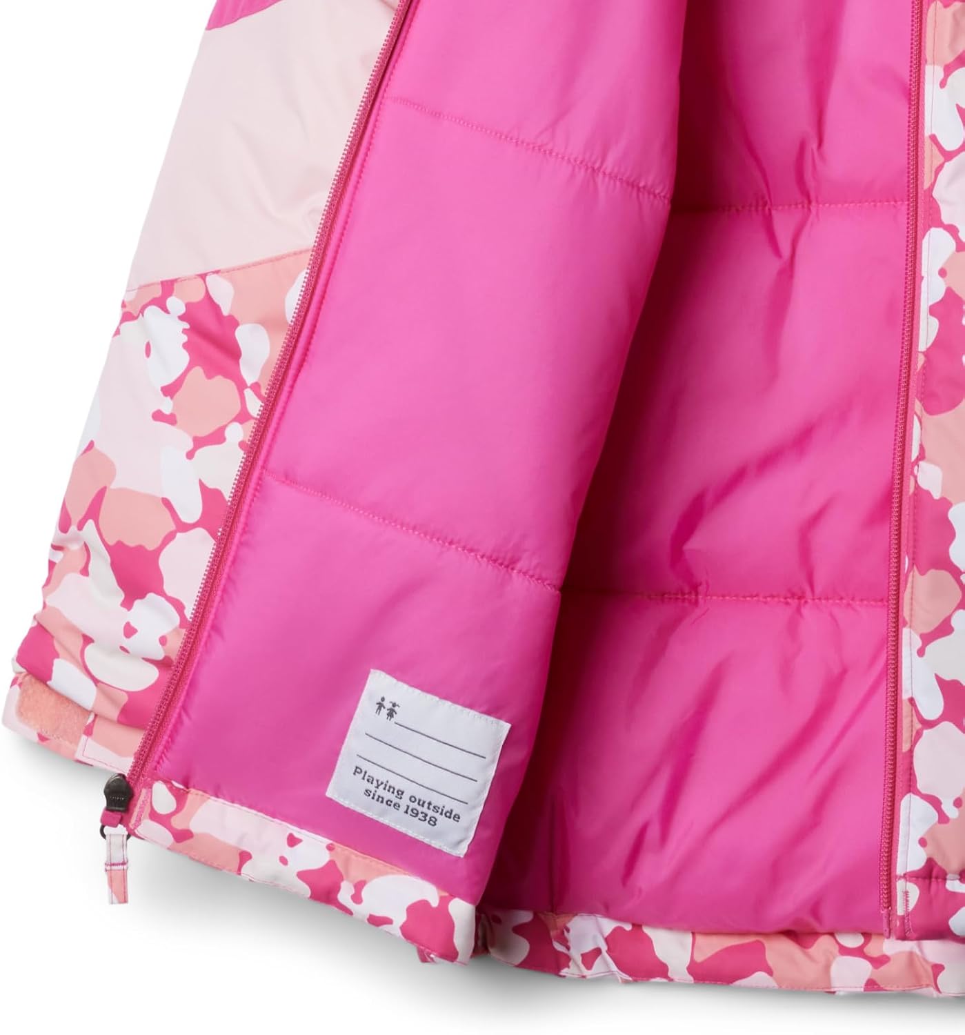 Куртка Columbia Girls Horizon Ride III, Pink Ice Winterbloom/Satin Pink — фото 3